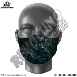 Leaves Design Sublimated Party Face Mask