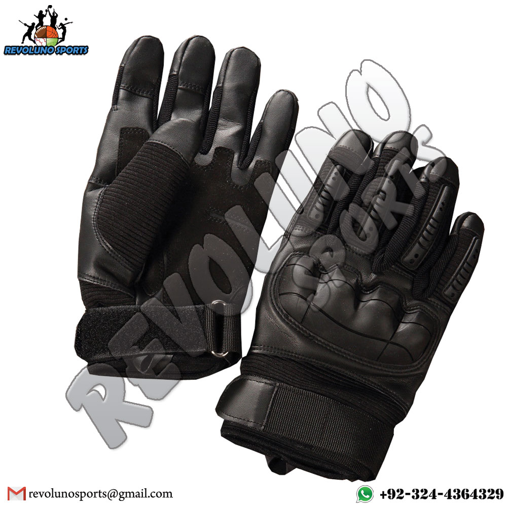 Silicon Printed Carbon Motorbike Gloves