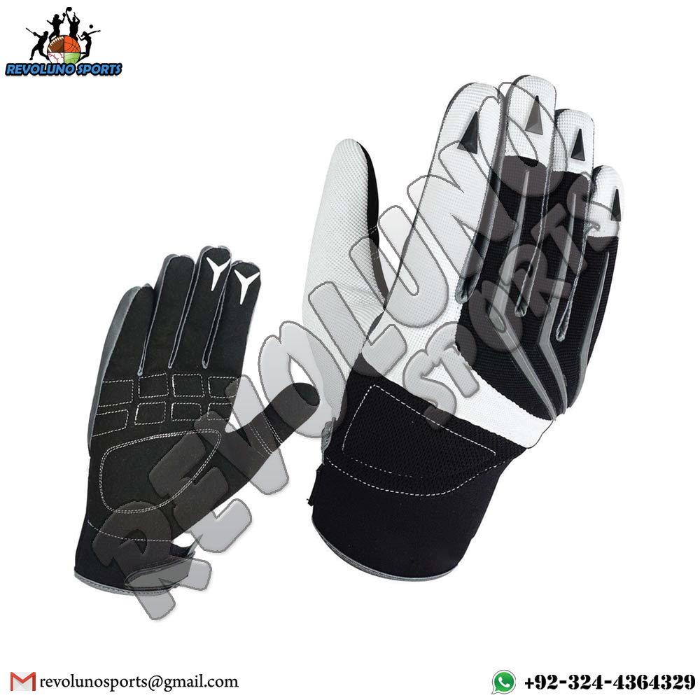 White Black Motocross Gloves