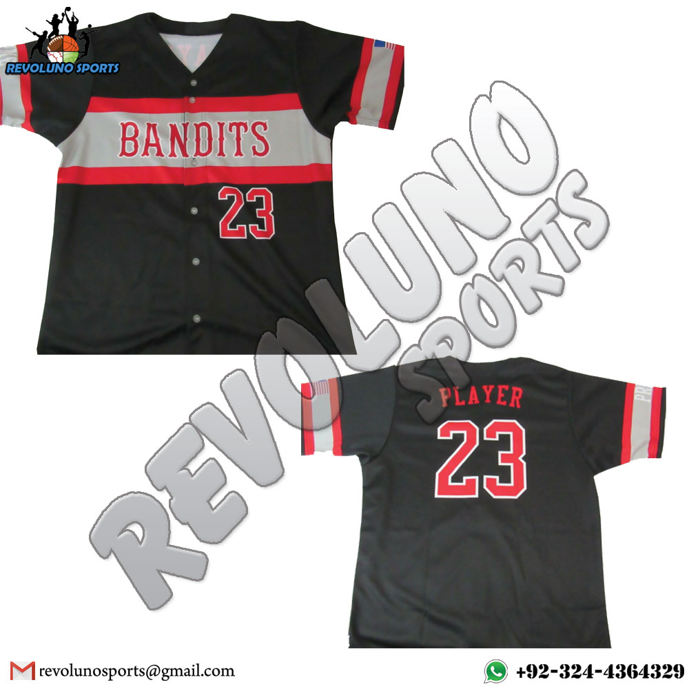 BANDITS Custom Name & Number Softball Jerseys Shirts