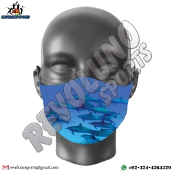 Fish Custom Free Design Sublimated Face Mask