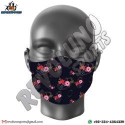 Floral Pattern Ladies Party Face Mask