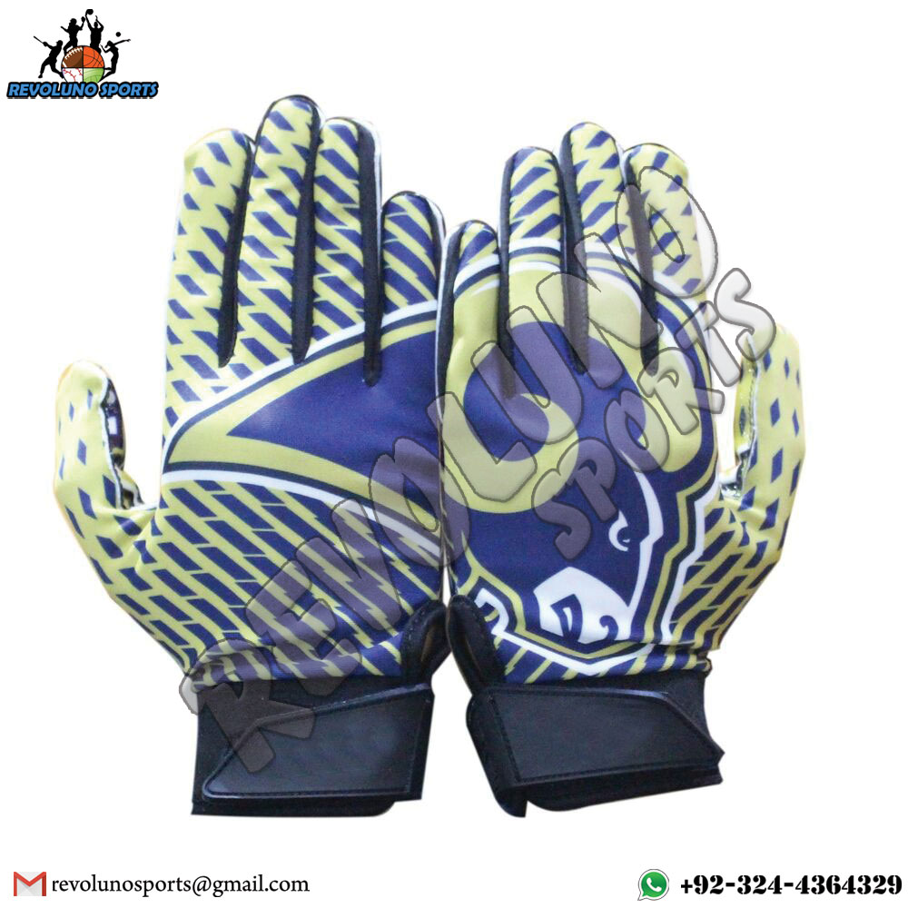 Custom Made American Football Receiver Gloves