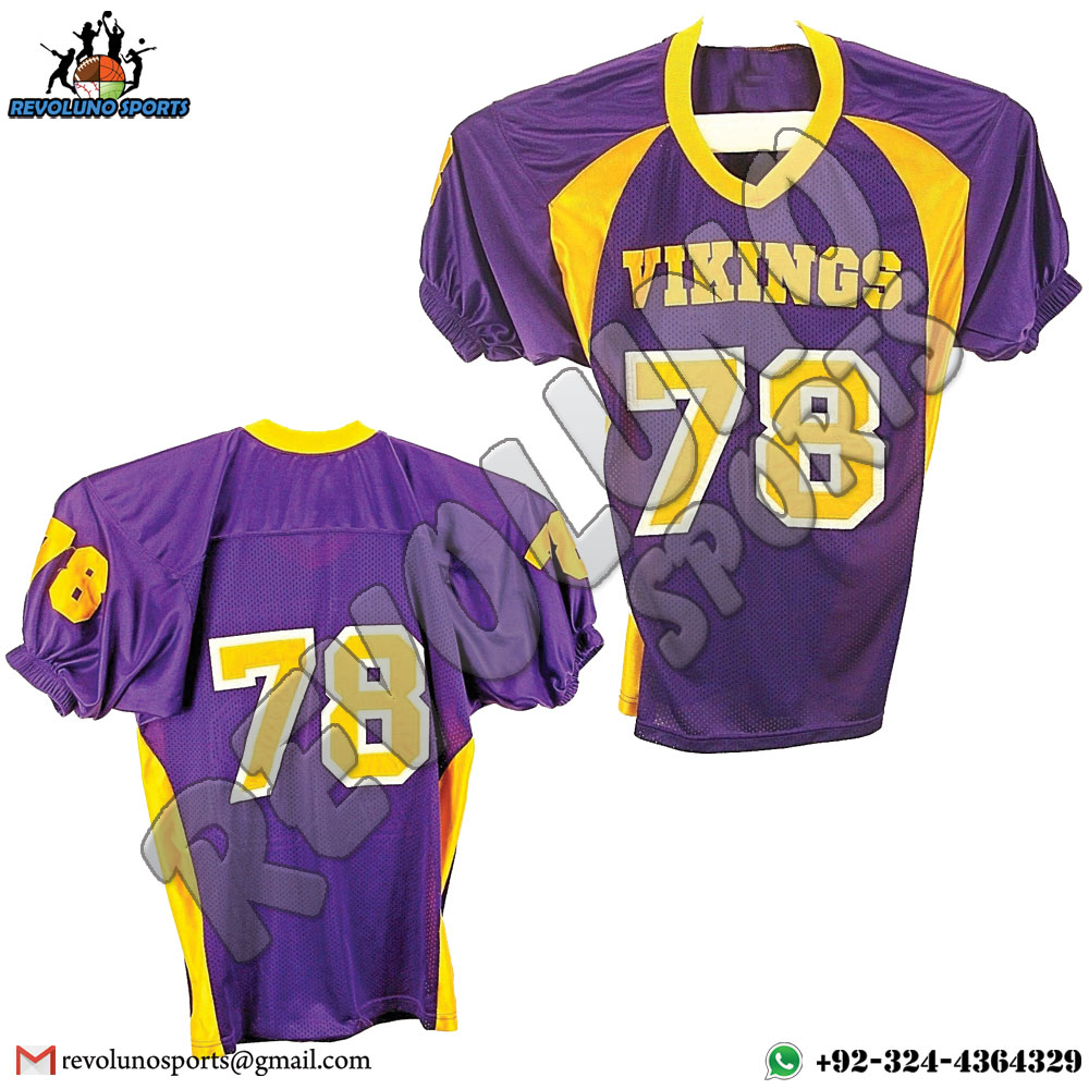 Sublimated & Embroidered American Football Jersey