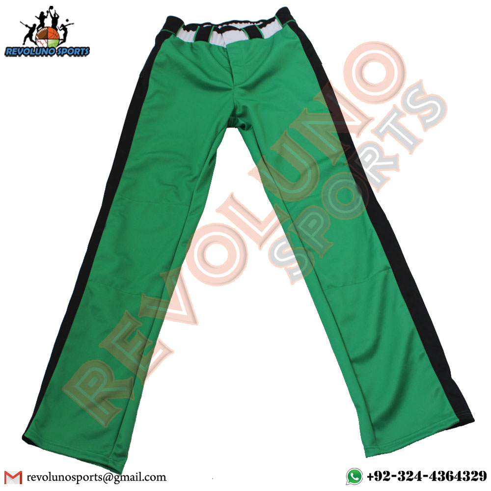 Green & Black Baseball Pant