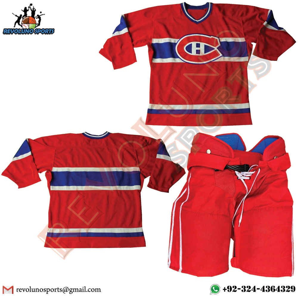 Popular Selling Ice Hockey Uniforms With Padded Shorts