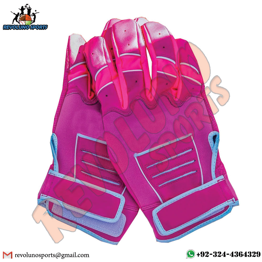 Pink Color Batting Gloves