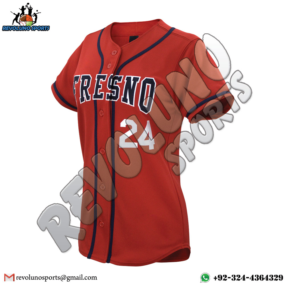 Embroidered Name Number Softball Jersey Shirt