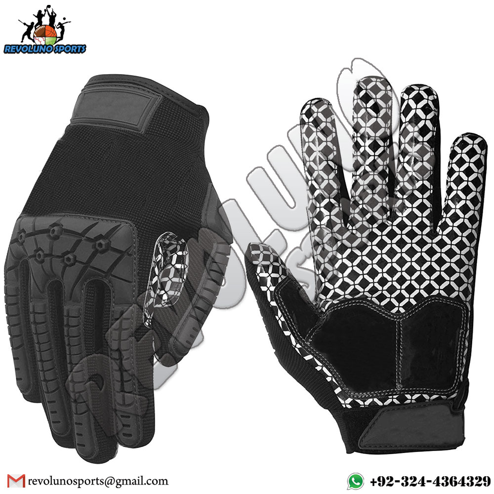 Lineman Padded American Football Receiver Gloves