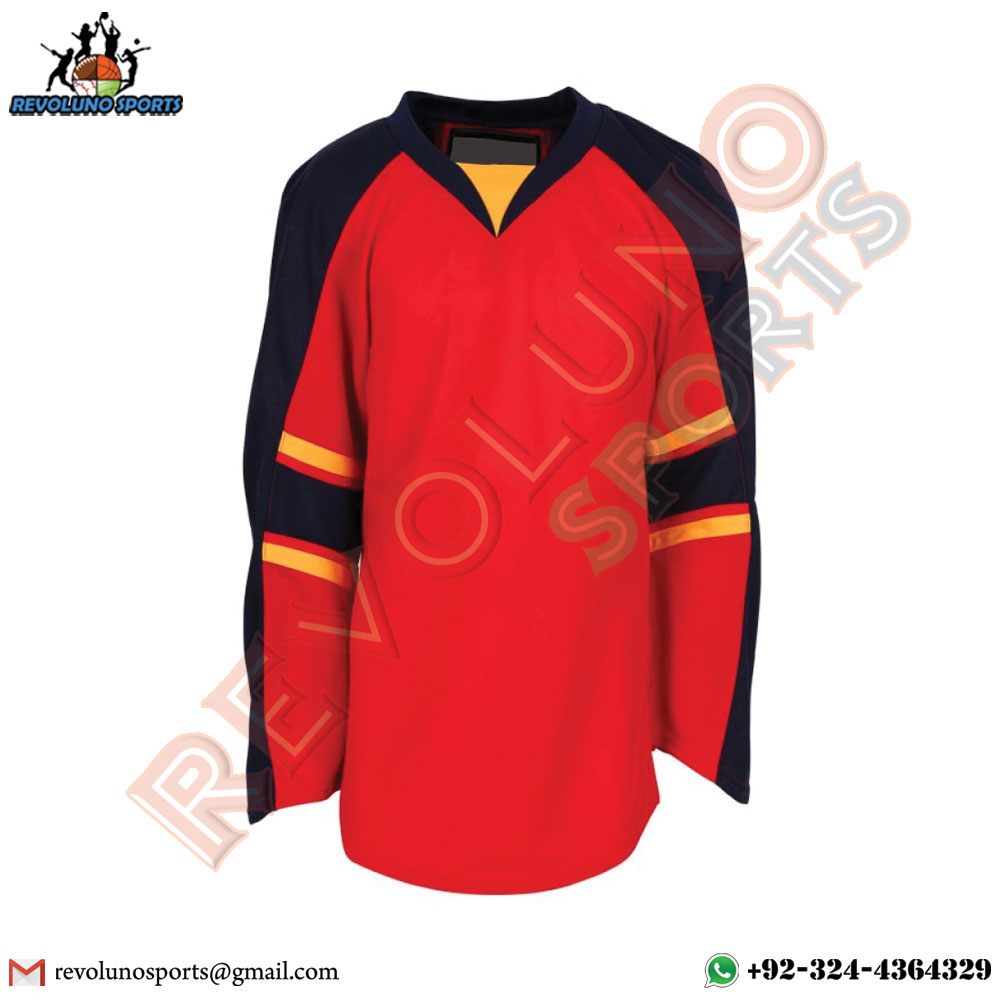 Red Color Ice Hockey Jerseys