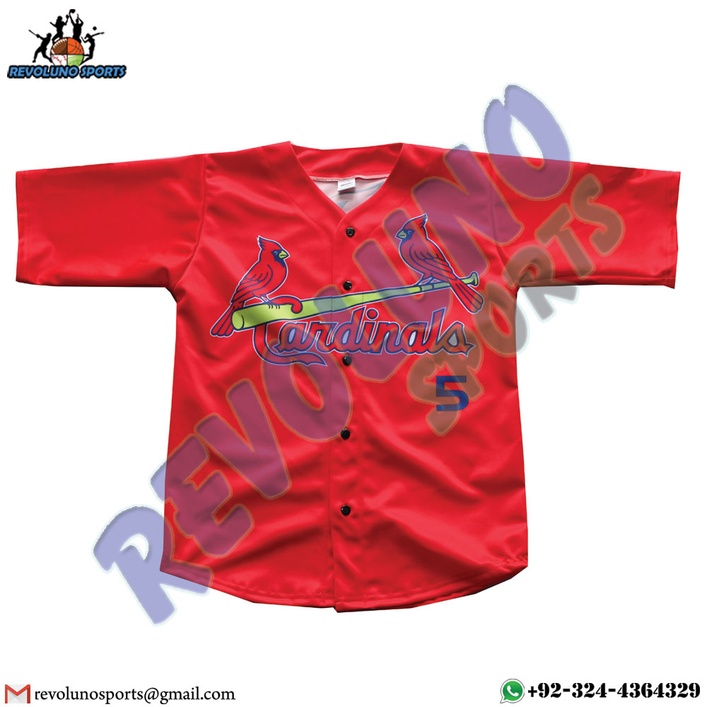 Cardinals Team Baseball Jerseys Full Button