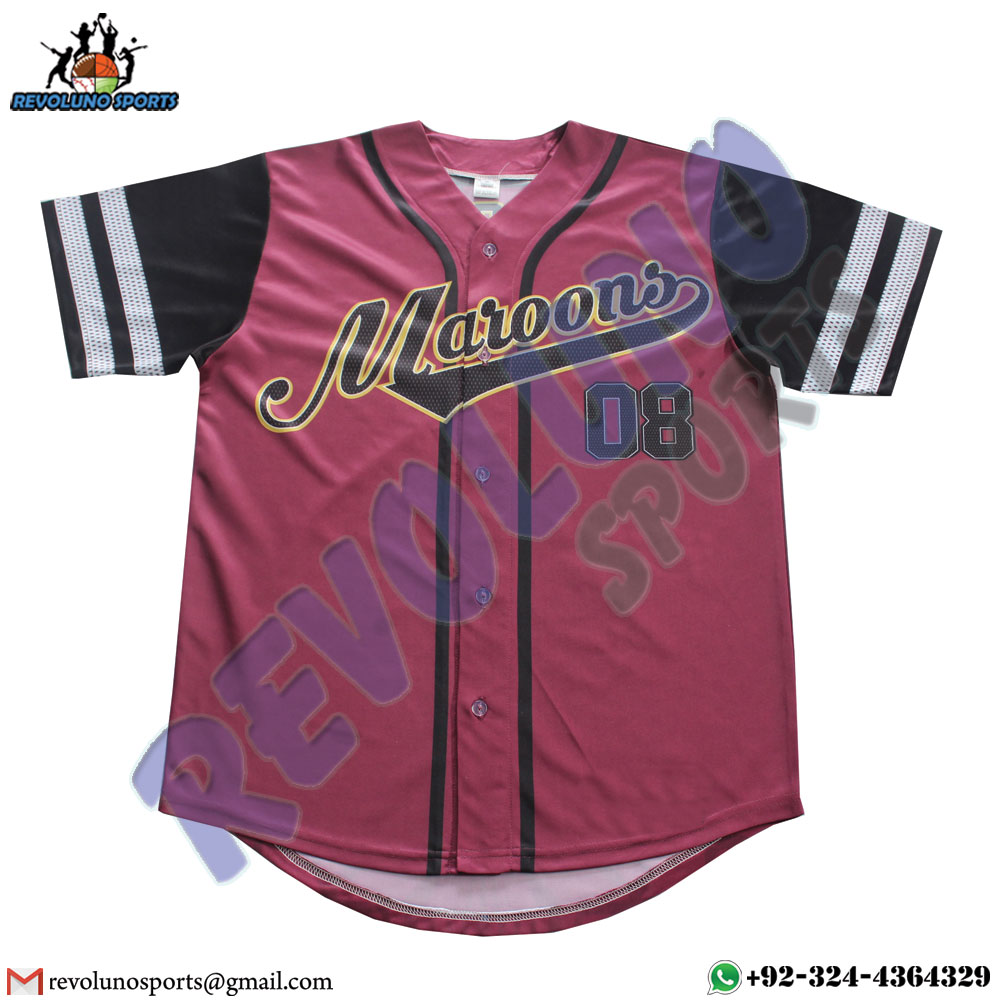 Sublimated Baseball Jerseys For Teams