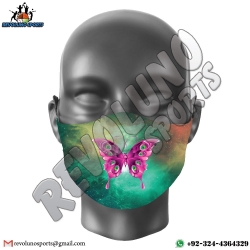 Galaxy Butterfly Sublimated Party Face Mask