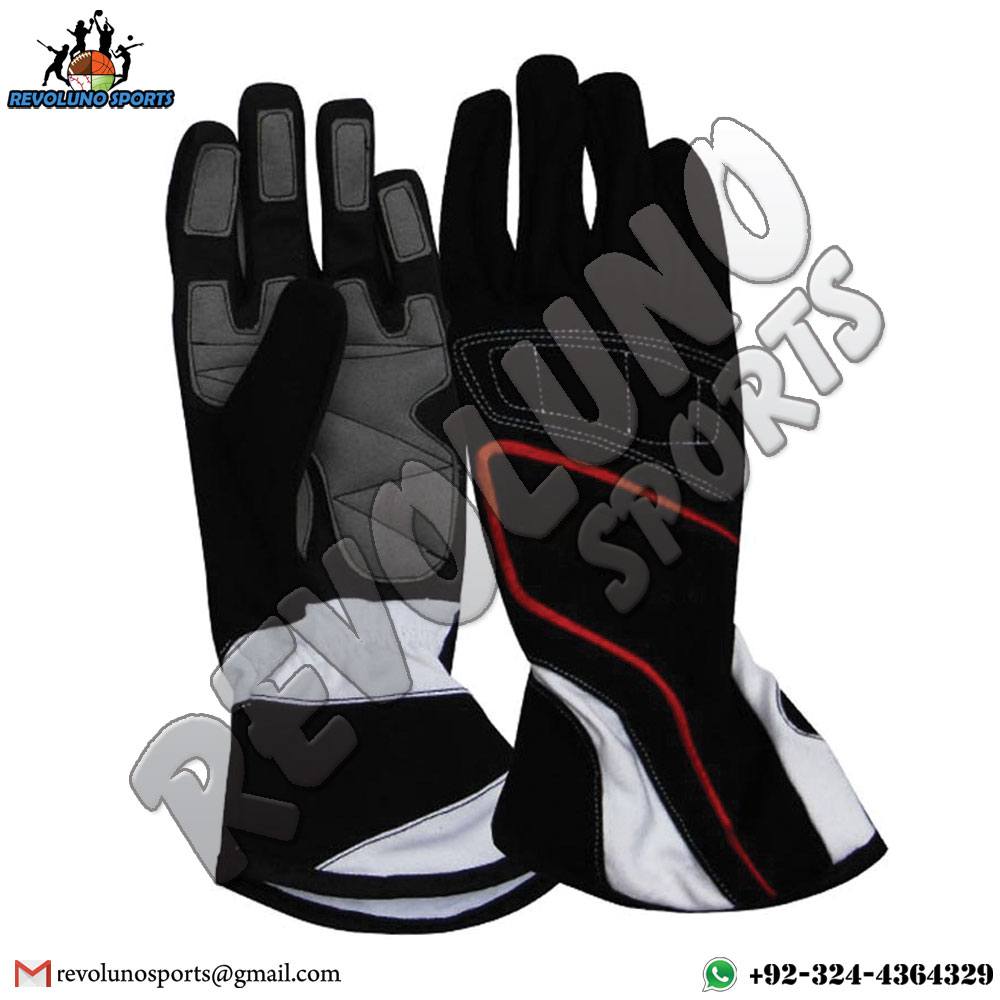 Black Kart Racing Gloves