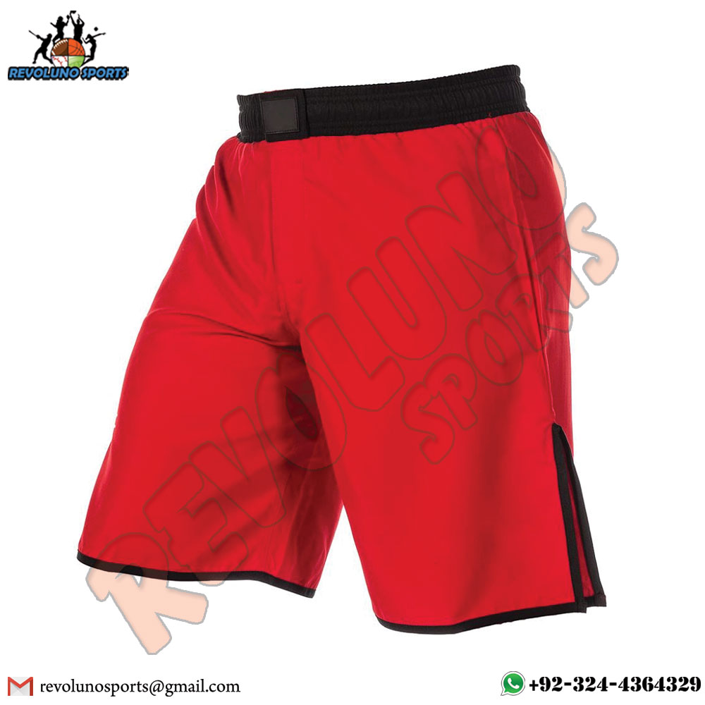 Plain Red Color MMA Fighting Wrestling Shorts