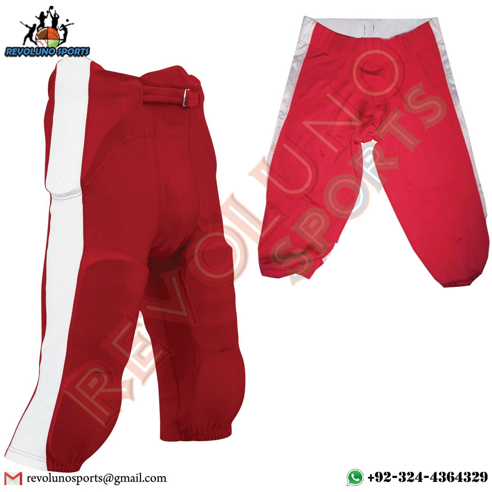 Red White American Football Pant