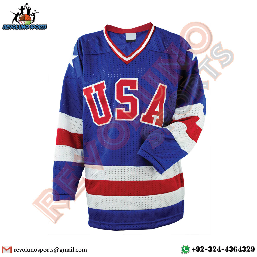 Fully Sublimated Embroidered Ice Hockey Jerseys