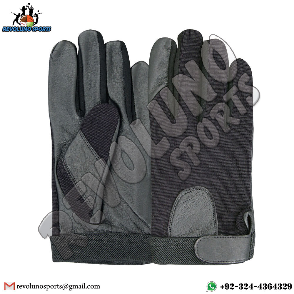 Fabric & Leather Driving Gloves