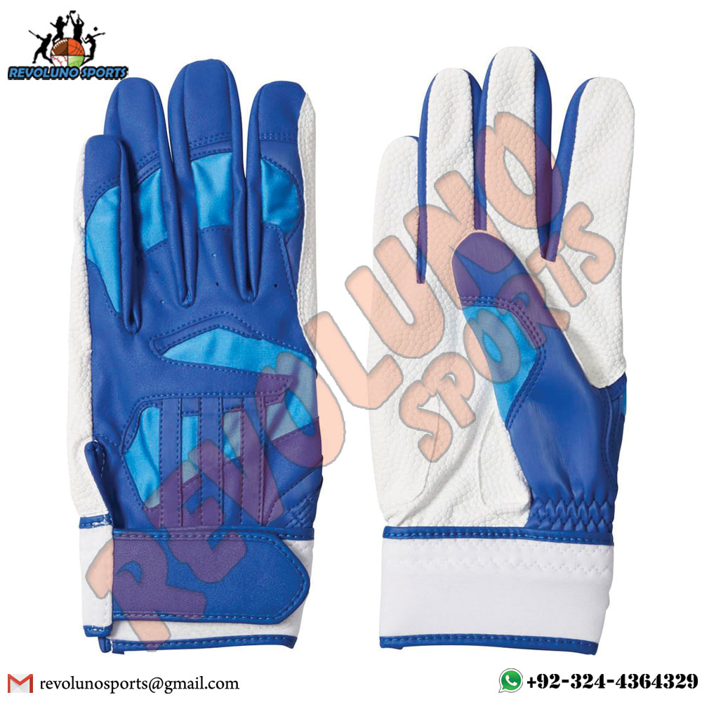 Sublimated Top Hand Digi Leather Palm Batting Gloves