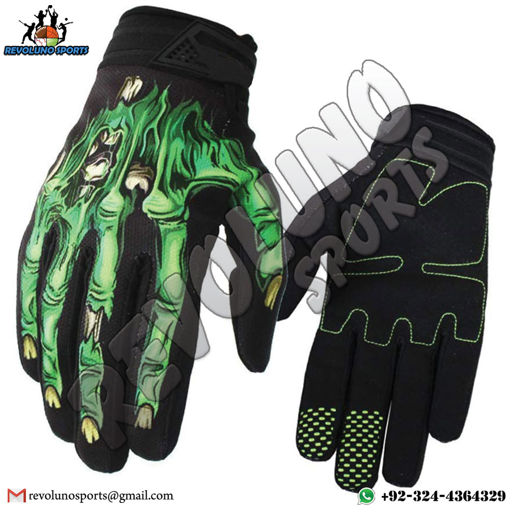 Sublimated Top Hand Motorbike Gloves