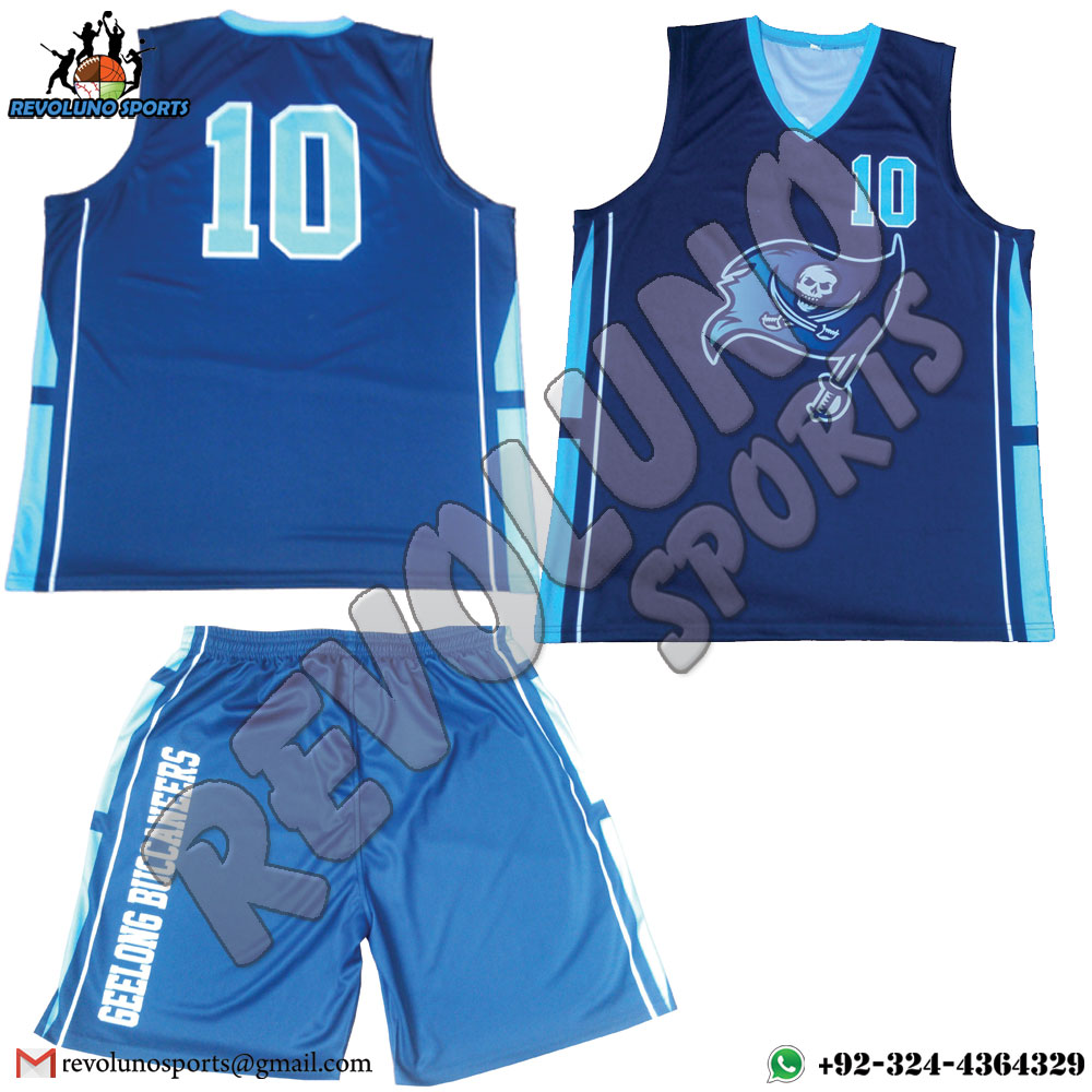 Sublimated Name Number Logo Basketball Uniform