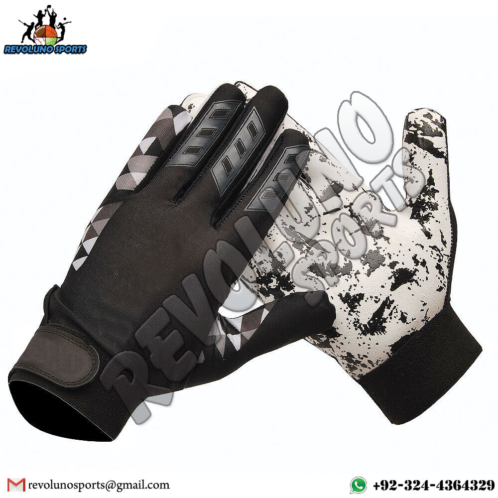 Sublimated & Silicon Printed American Football Gloves