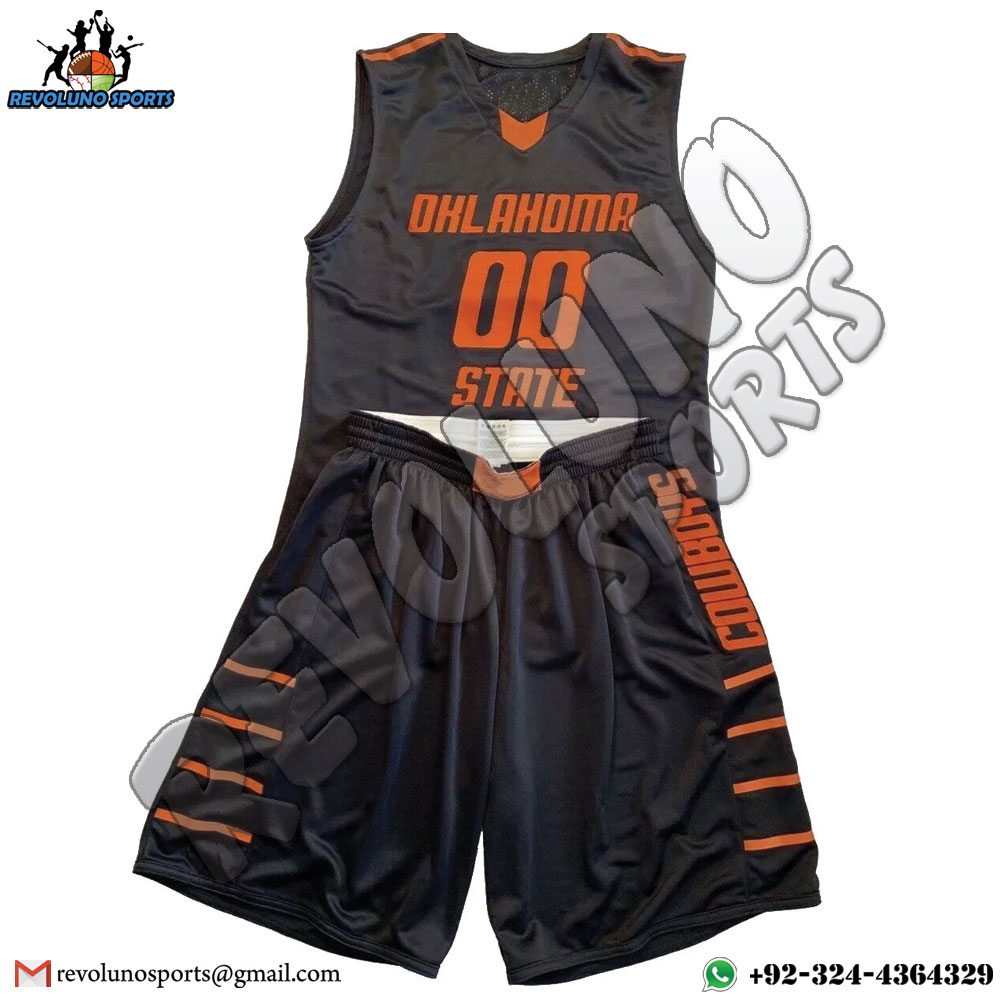 Sublimated Name Number Basketball Team Uniforms