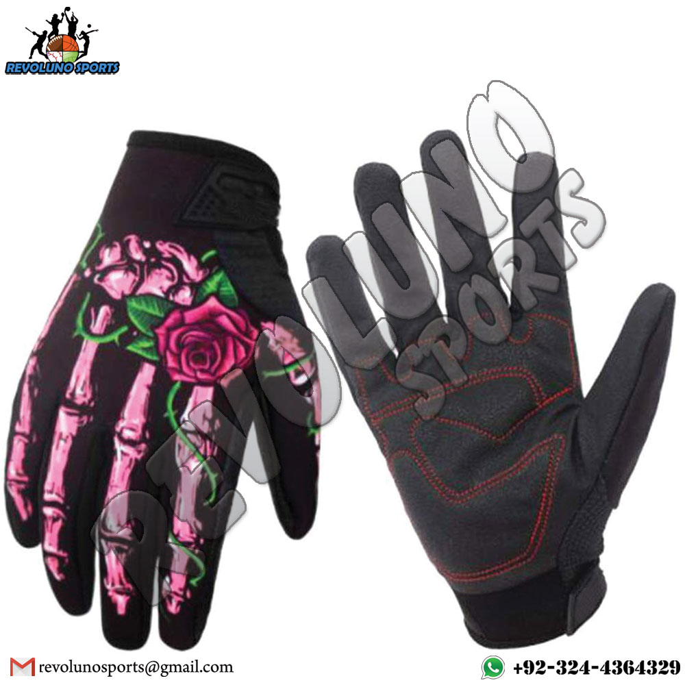 Sublimated Motorbike Gloves